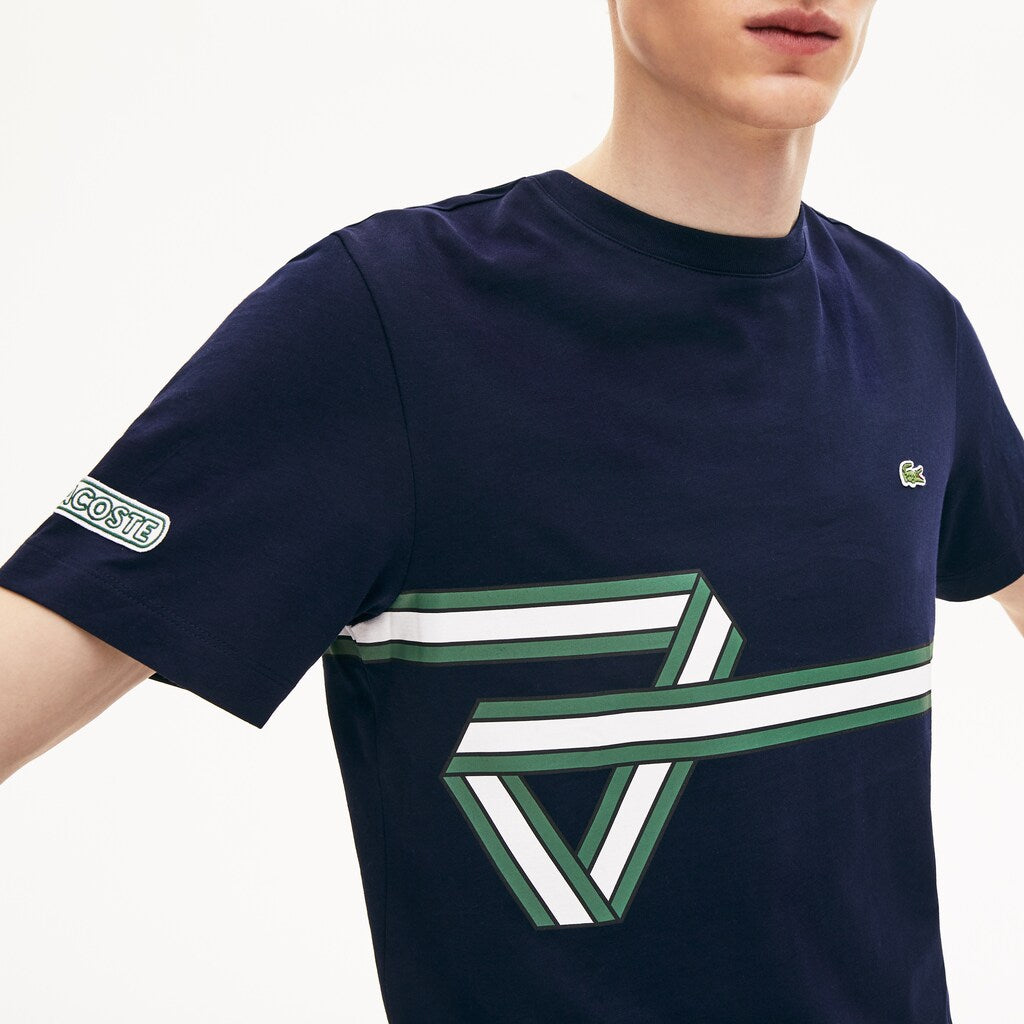 Men's Heritage Ribbon Regular Fit Cotton T-shirt / Lacoste