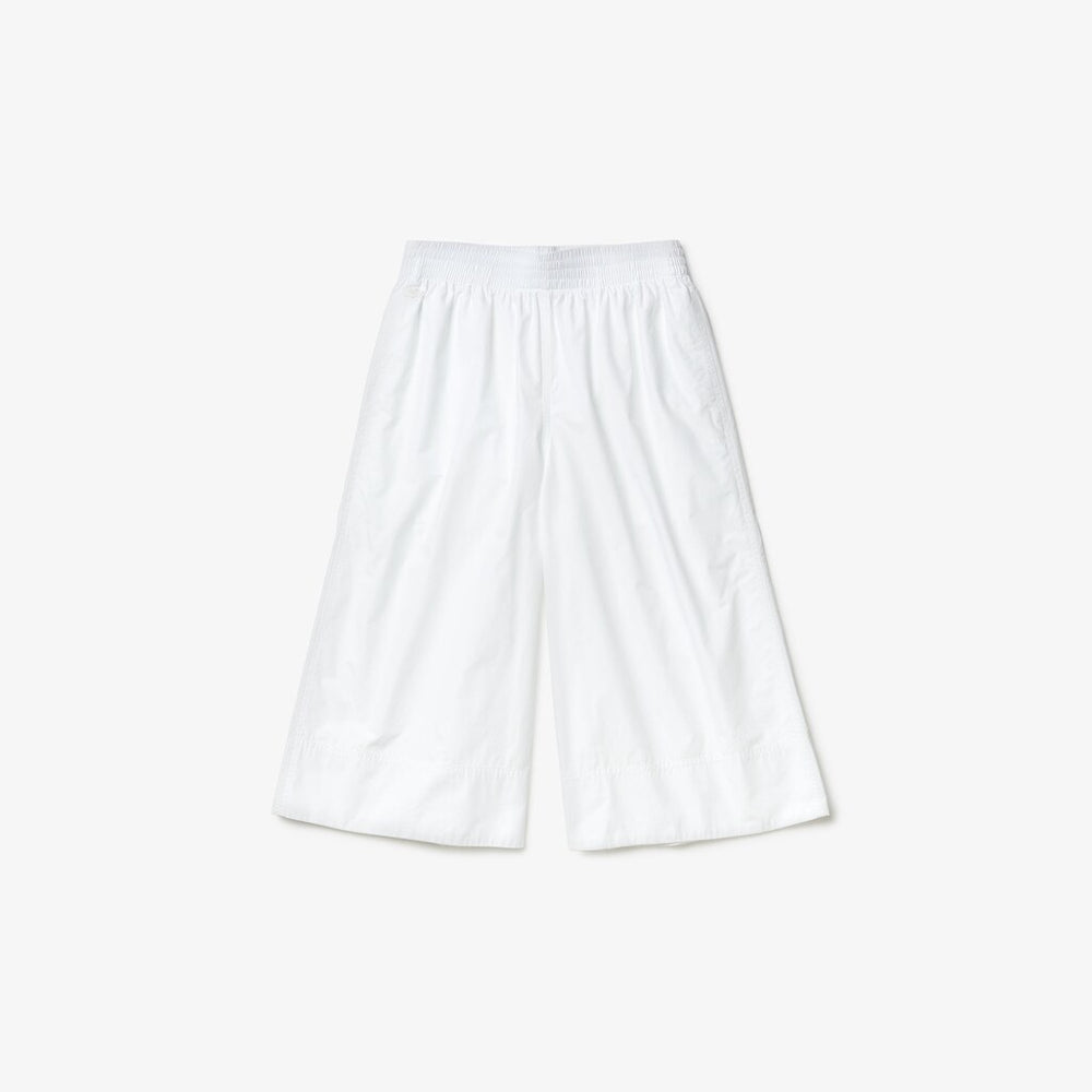Women's Light Cotton Poplin Culottes / Lacoste