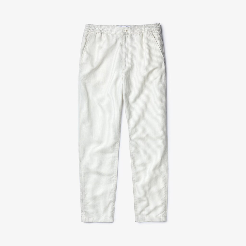 Men's Fine Striped Cotton- Linen Chinos / Lacoste