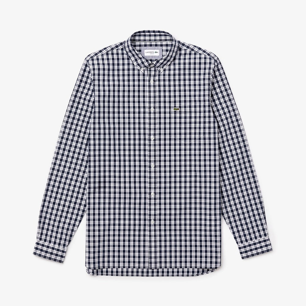 Men's Slim Fit Long-Sleeve Wool Shirt / Lacoste