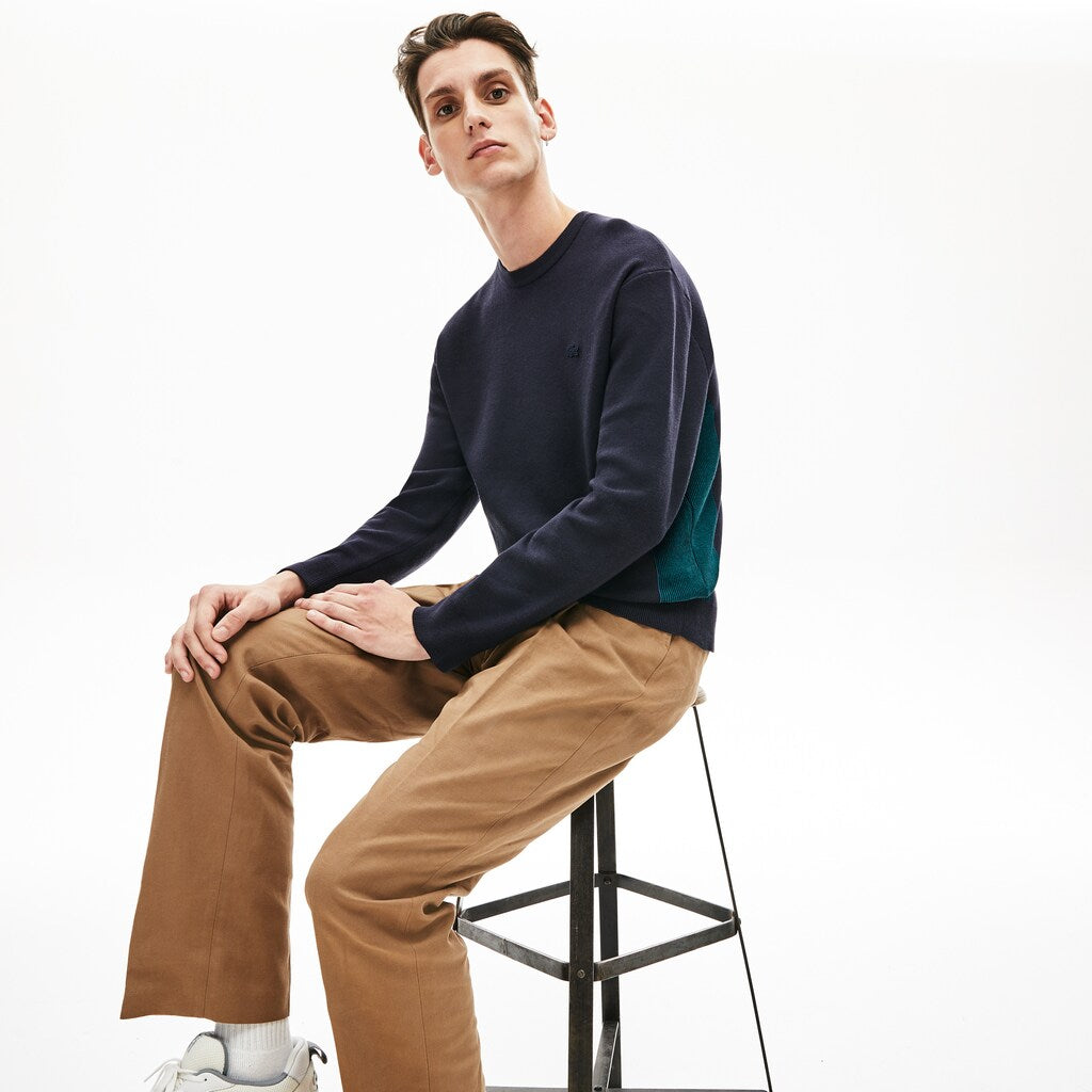 Men's Contrast Effects Knit Sweater / Lacoste