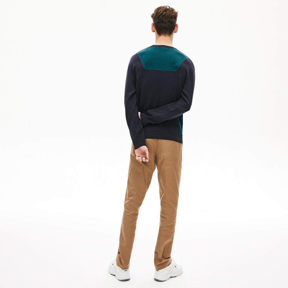 Men's Contrast Effects Knit Sweater / Lacoste