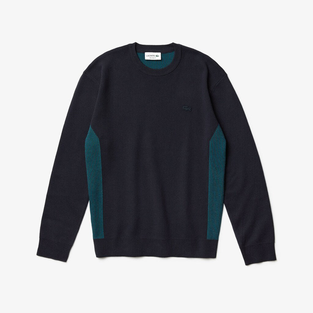 Men's Contrast Effects Knit Sweater / Lacoste