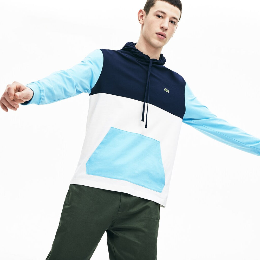 Men's Relaxed Fit Colorblock Hooded T-shirt / Lacoste
