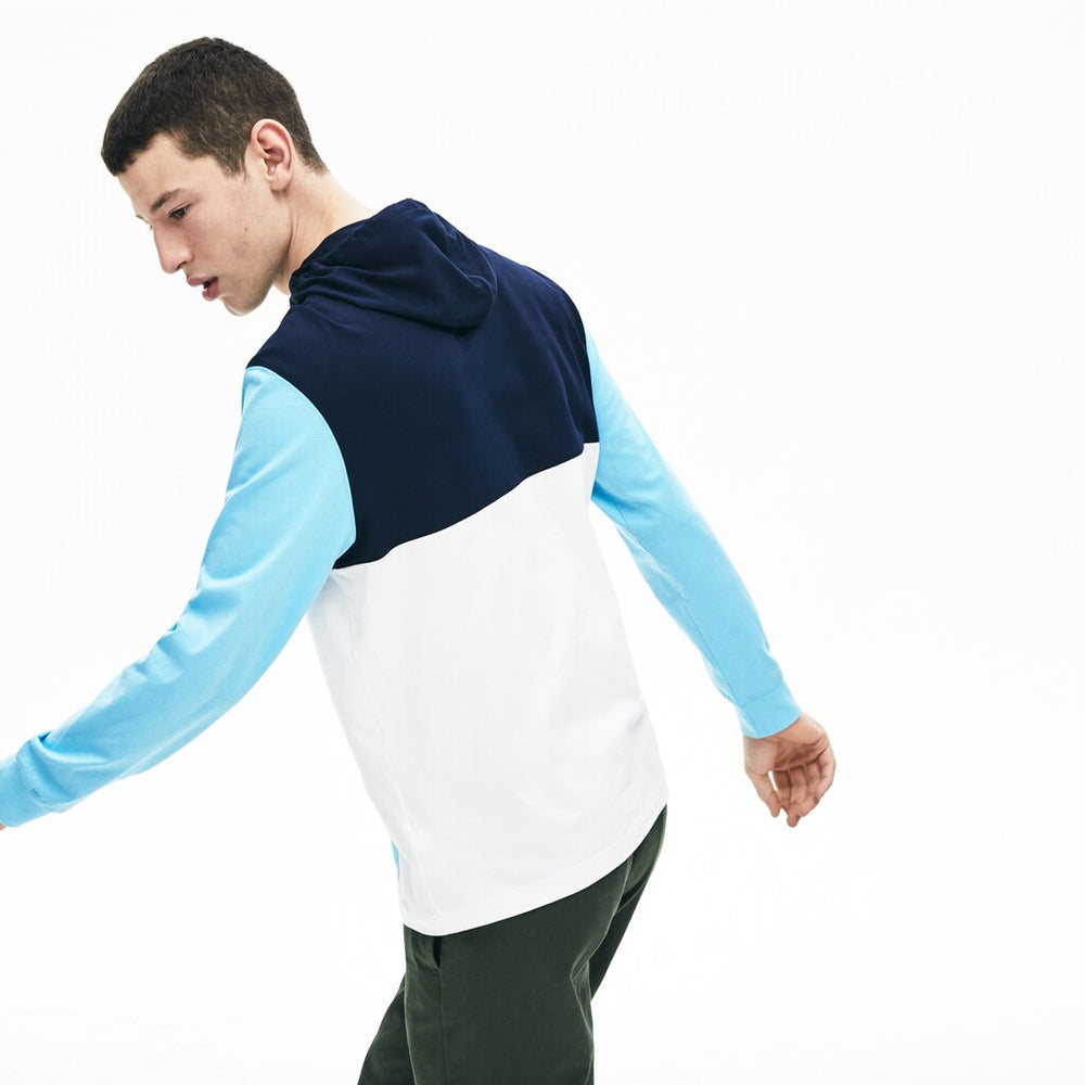 Men's Relaxed Fit Colorblock Hooded T-shirt / Lacoste