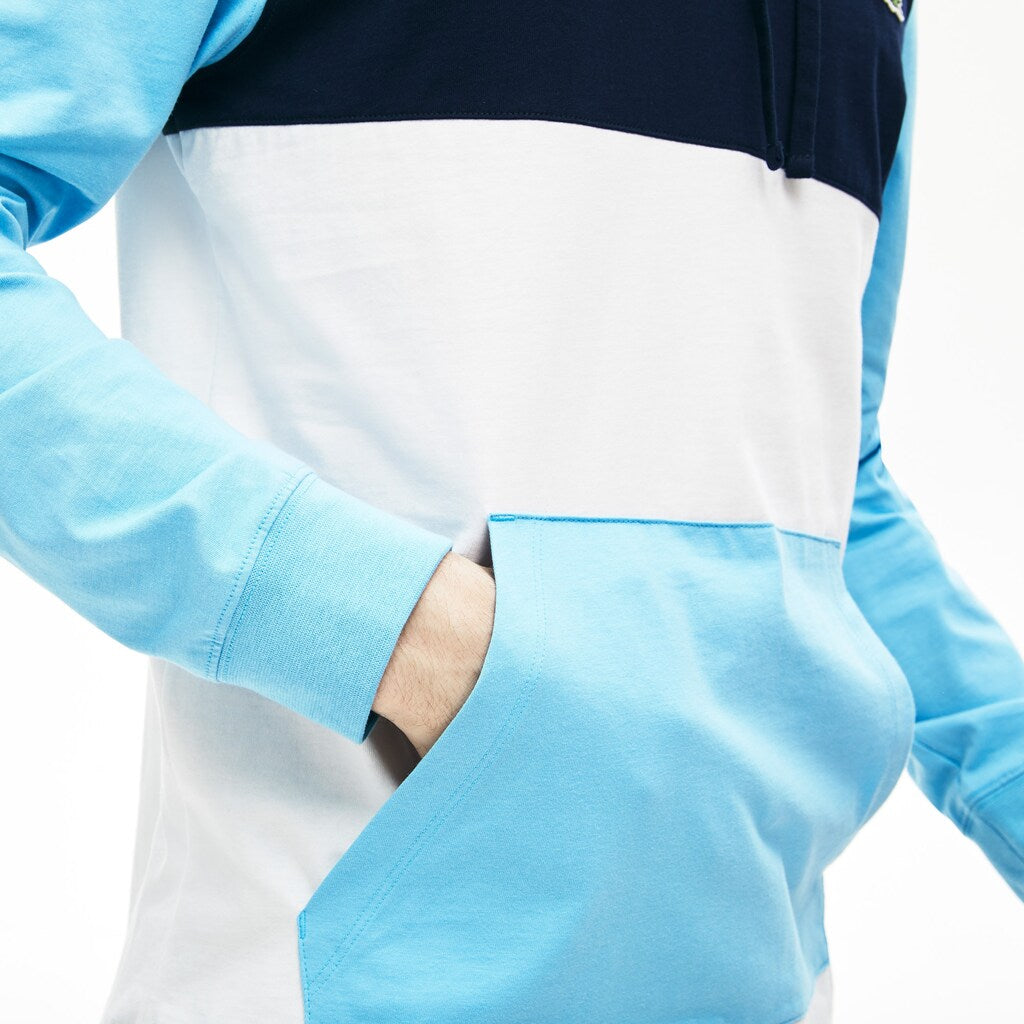 Men's Relaxed Fit Colorblock Hooded T-shirt / Lacoste