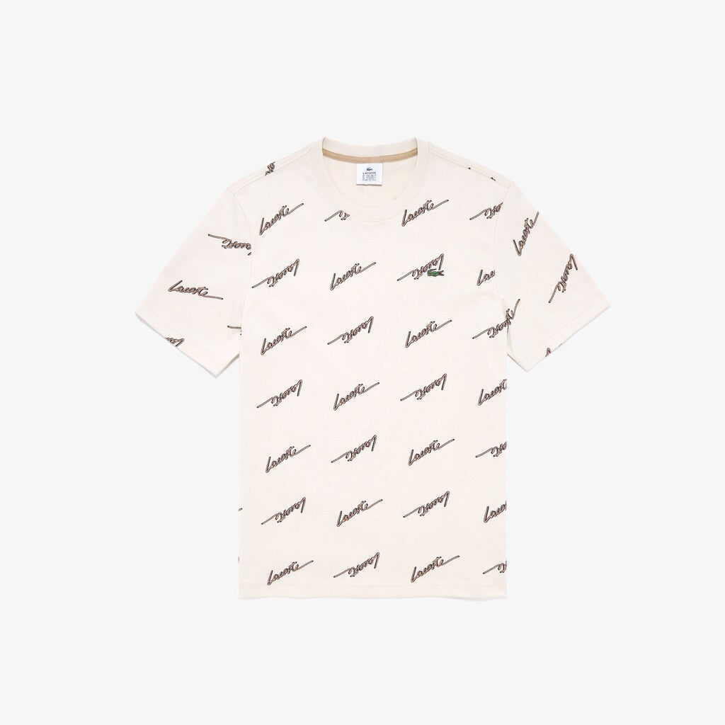 Men's LIVE Standard Fit  Crew Neck Cotton T-shirt / Lacoste
