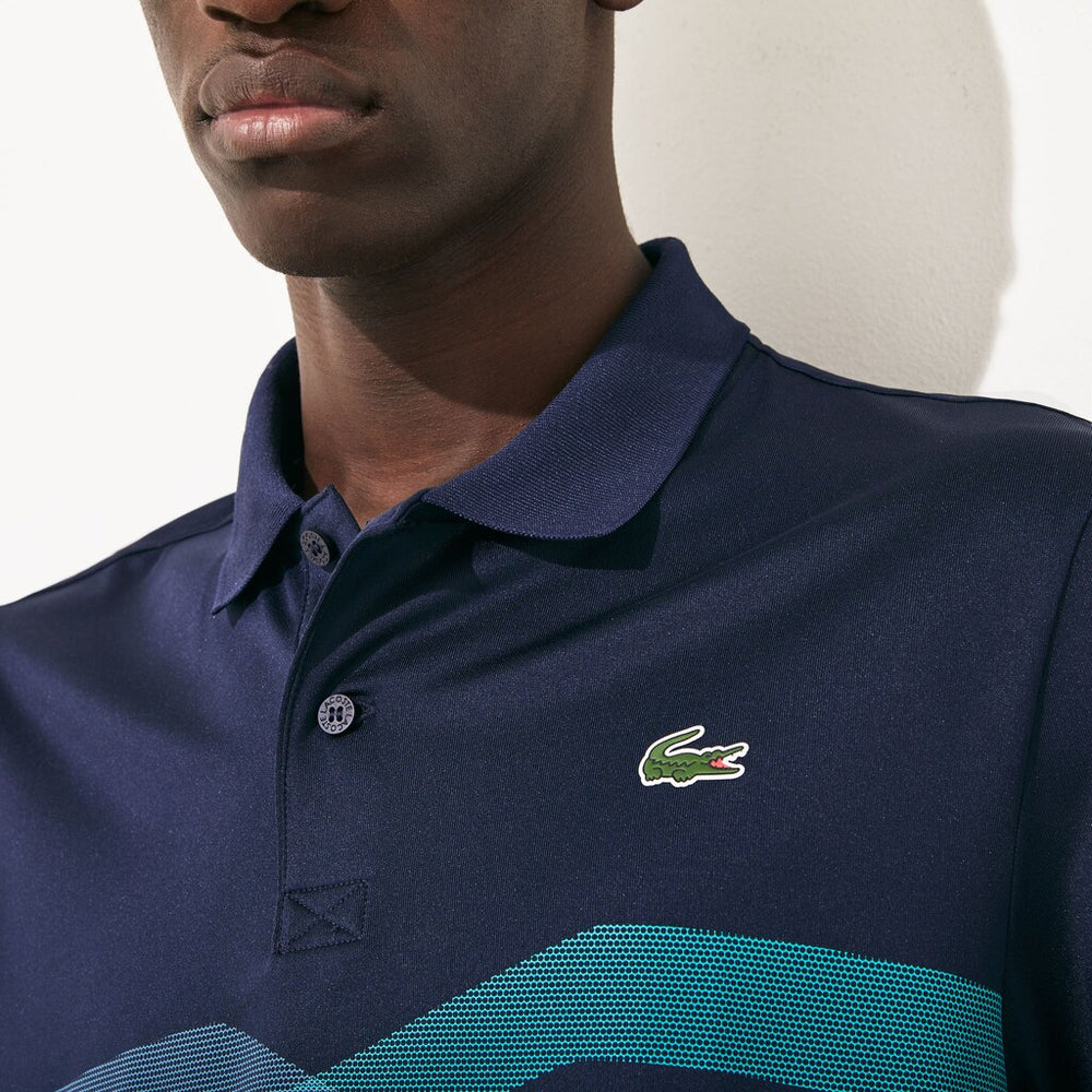 Men's SPORT Graphic Breathable Golf Polo Shirt / Lacoste