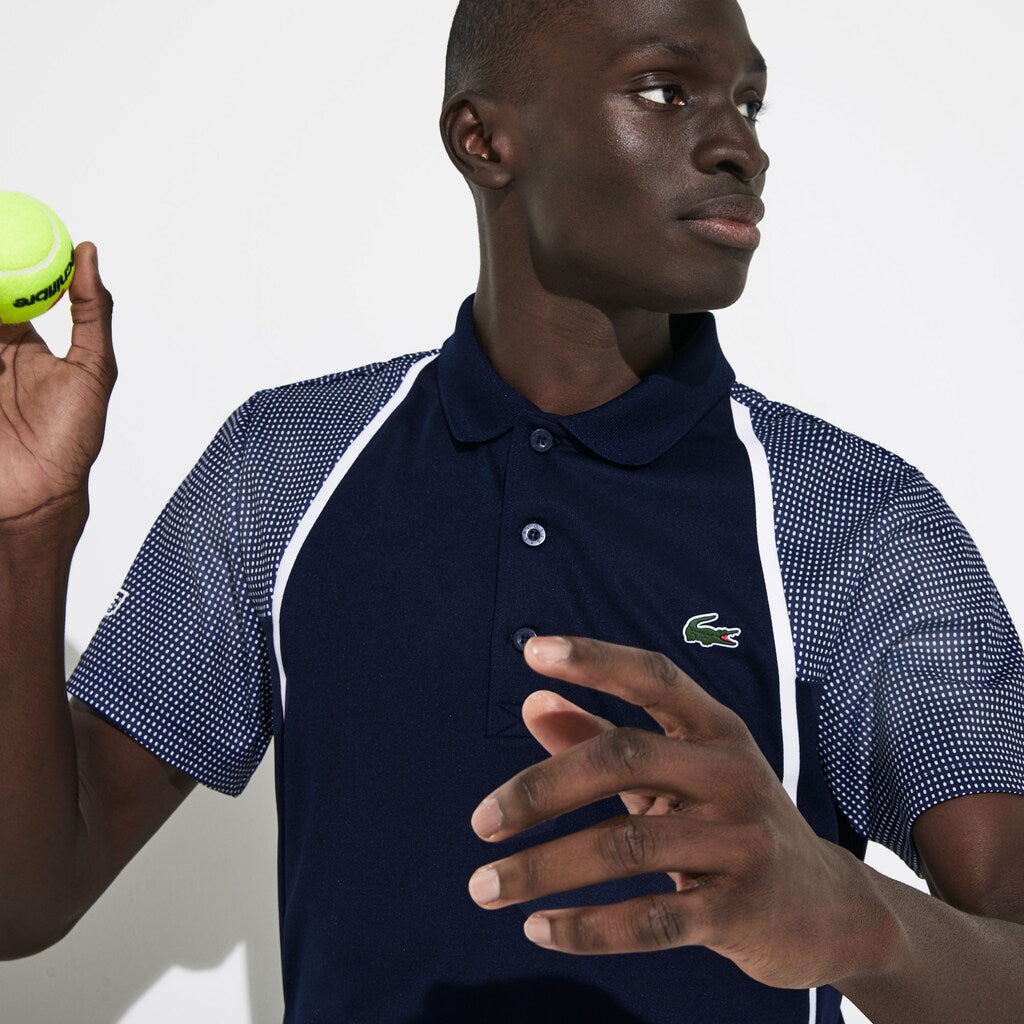 Men's SPORT Mesh Sleeved Breathable Tennis Polo Shirt / Lacoste