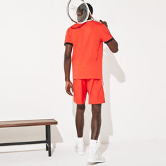 Men's SPORT Contrast Bands Lightweight Tennis Shorts / Lacoste