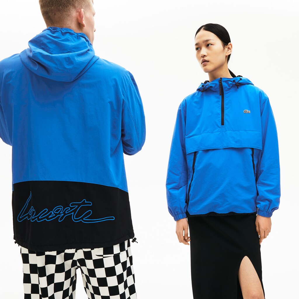 Unisex LIVE Water- Resistant Pullover Windbreaker / Lacoste