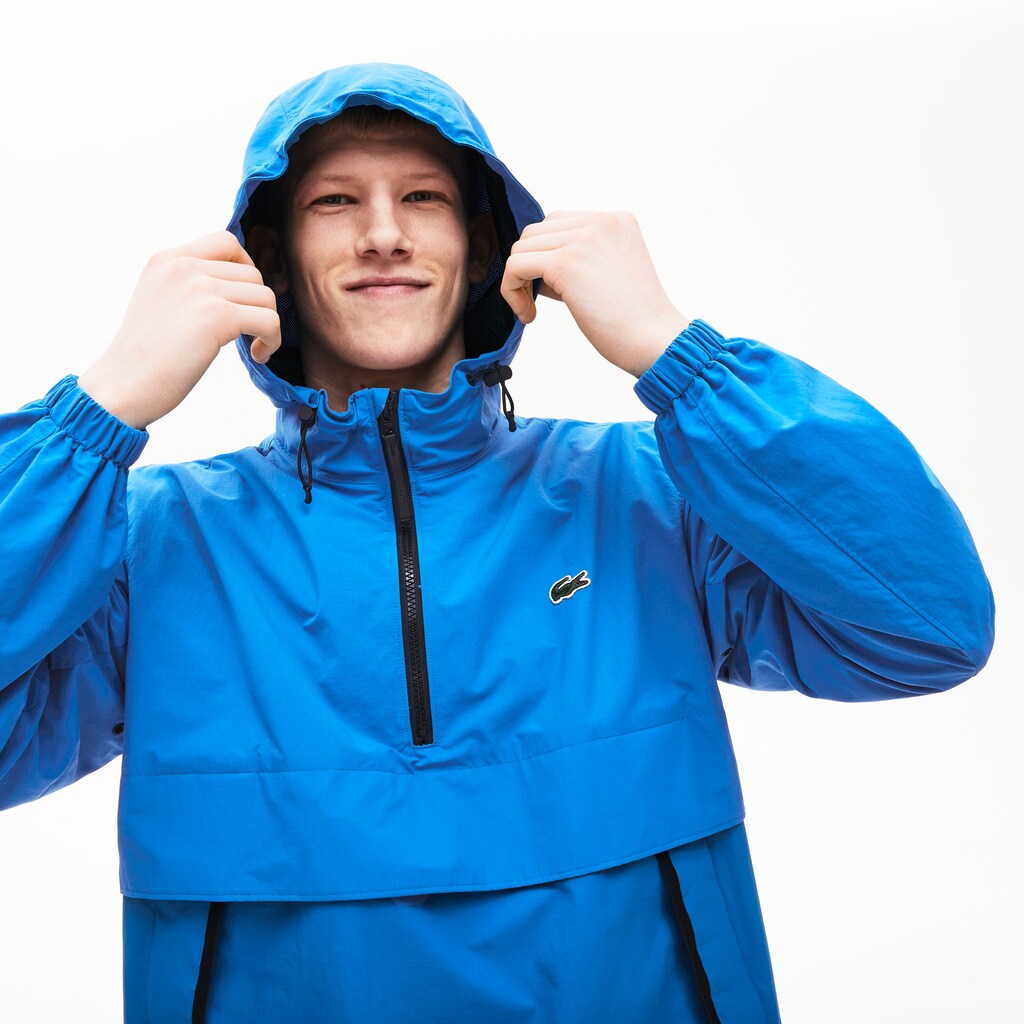 Unisex LIVE Water- Resistant Pullover Windbreaker / Lacoste