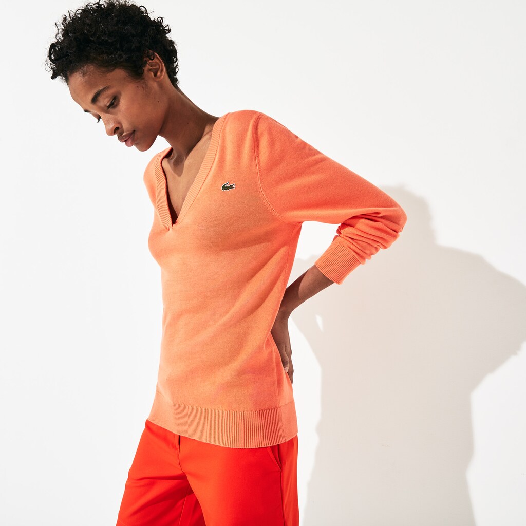 Women's SPORT V-neck Sweater / Lacoste
