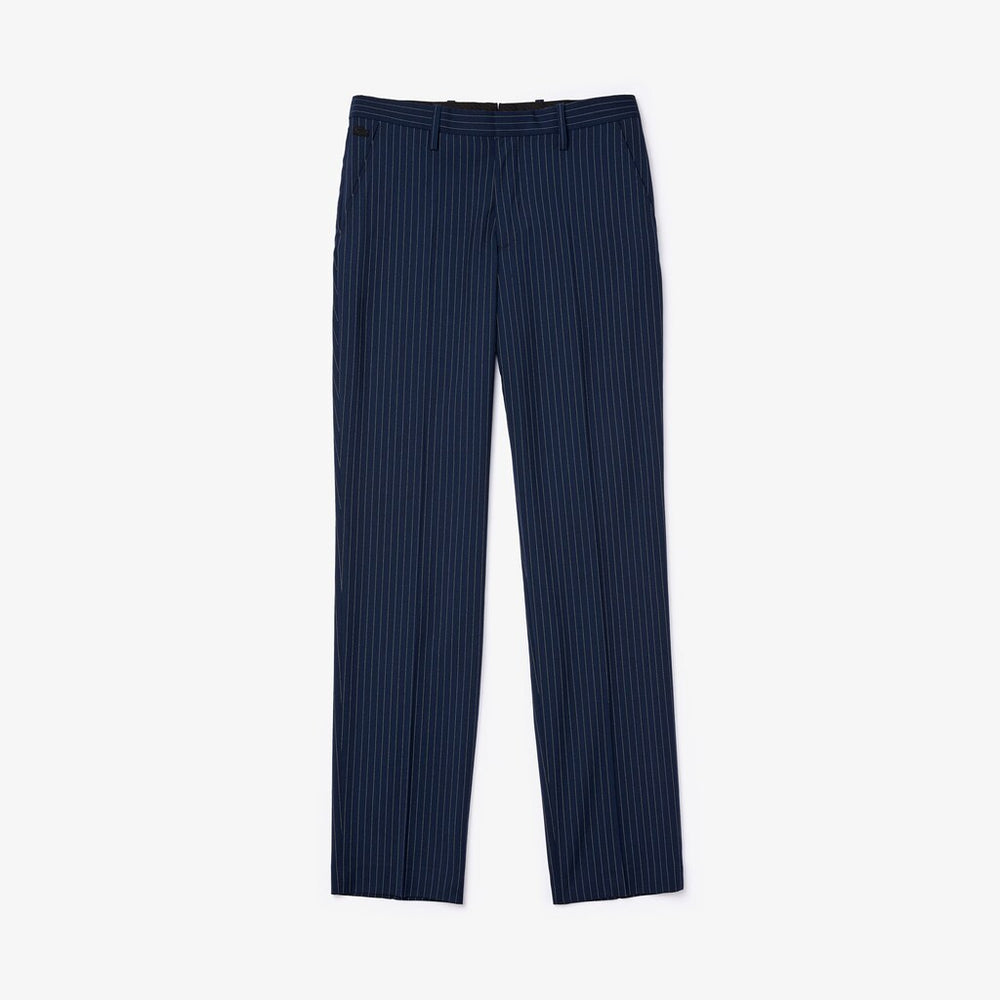 Men's LIVE Fine Pinstriped Wool Suit Pants / Lacoste