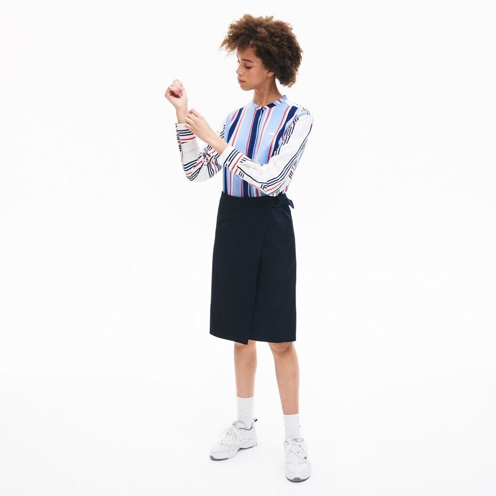 Women's Premium Cotton Canvas Wrapped Skirt / Lacoste