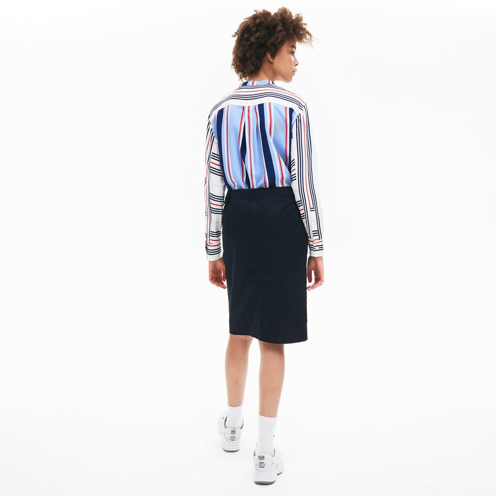 Women's Premium Cotton Canvas Wrapped Skirt / Lacoste