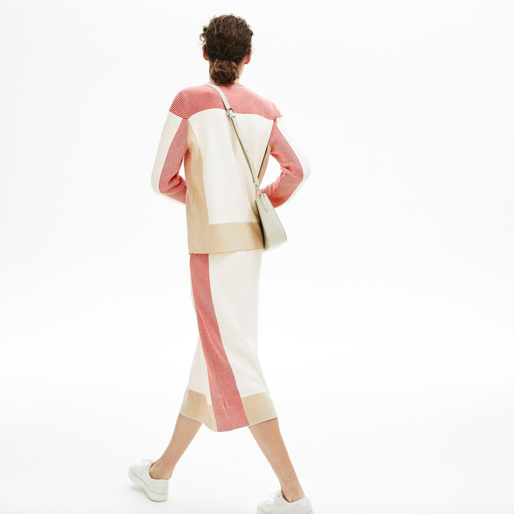 Women's Colorblock Pencil Skirt / Lacoste