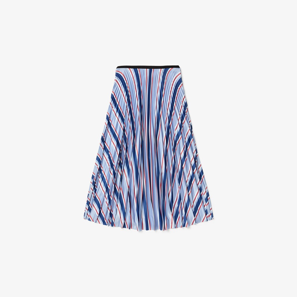 Women's MultiColor Striped Pleated Skirt / Lacoste