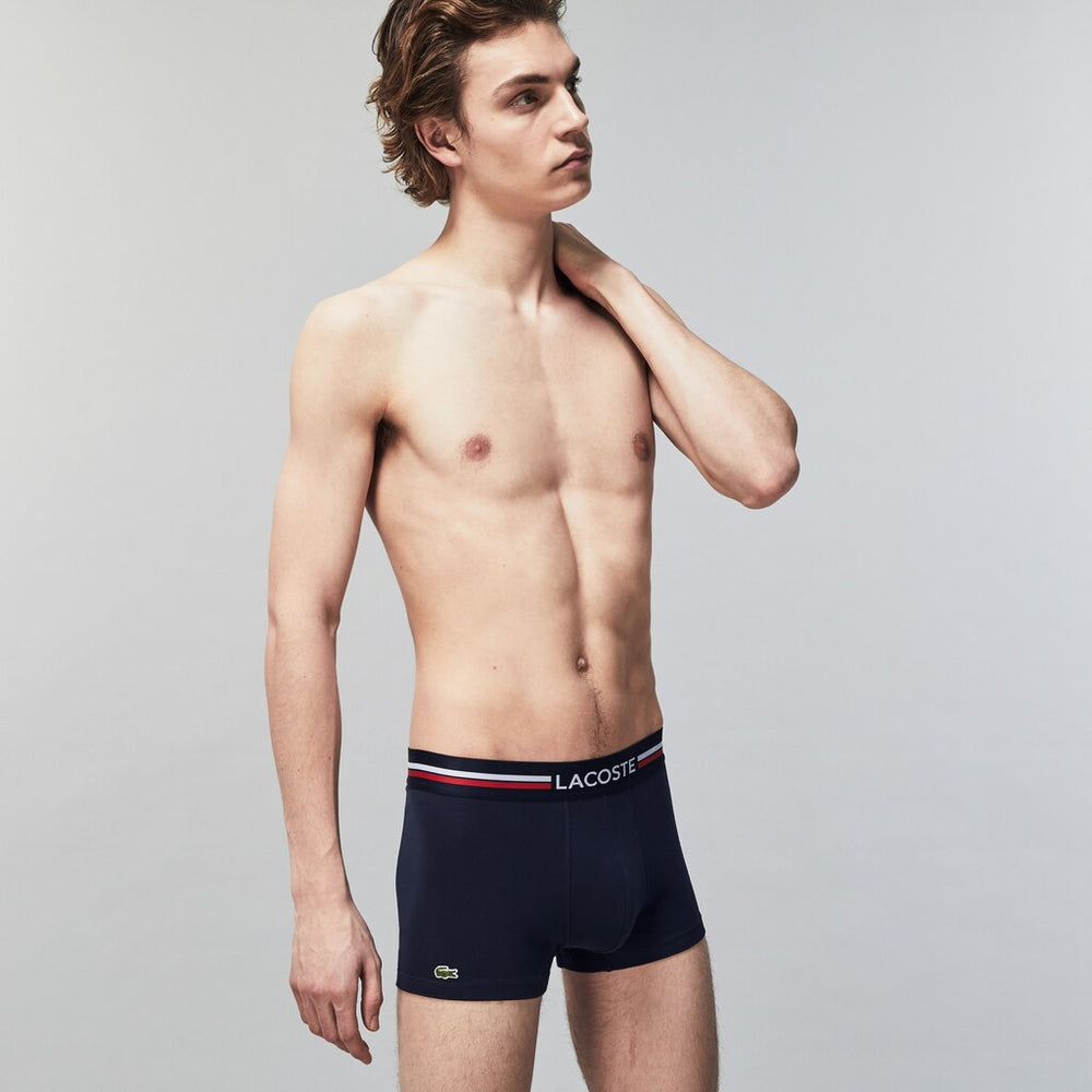 Pack Of 3 Iconic Boxer Briefs With Three-Tone Waistband / Lacoste