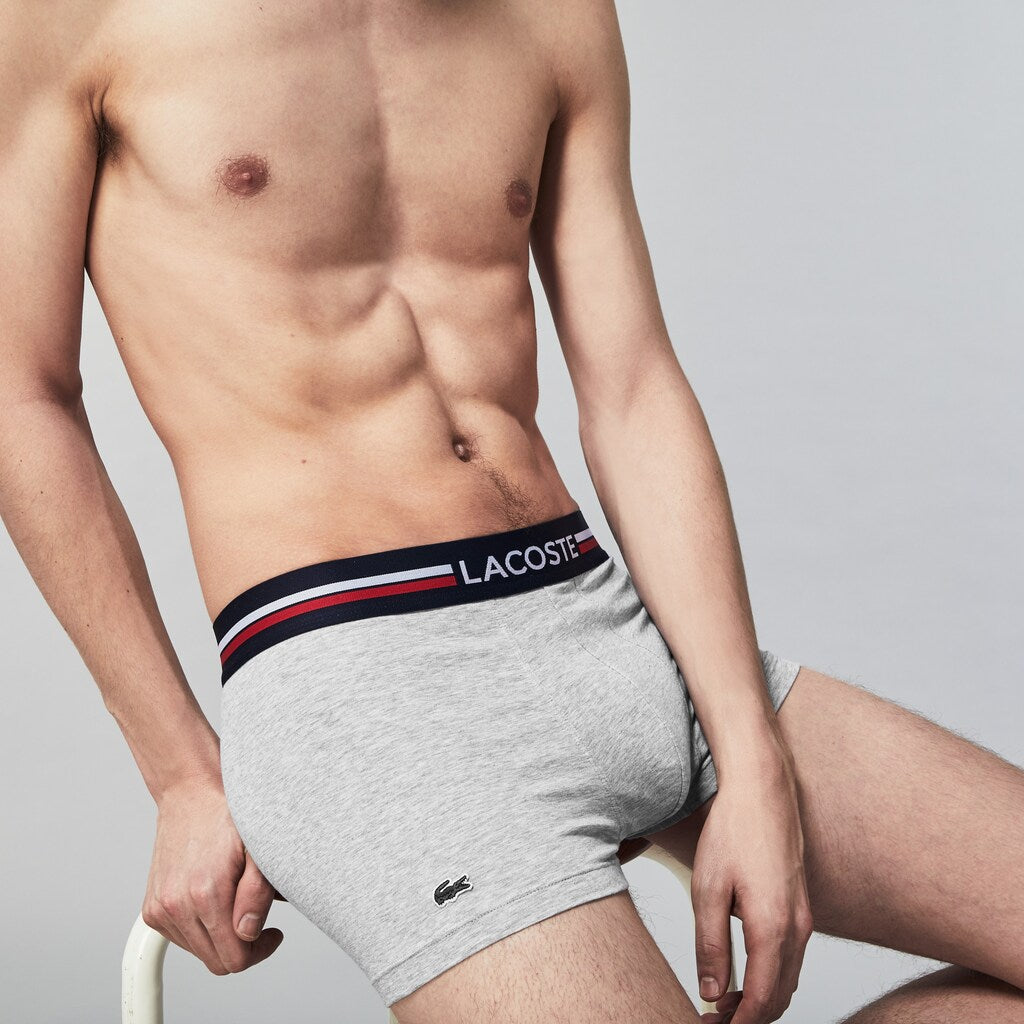 Pack Of 3 Iconic Boxer Briefs With Three-Tone Waistband / Lacoste