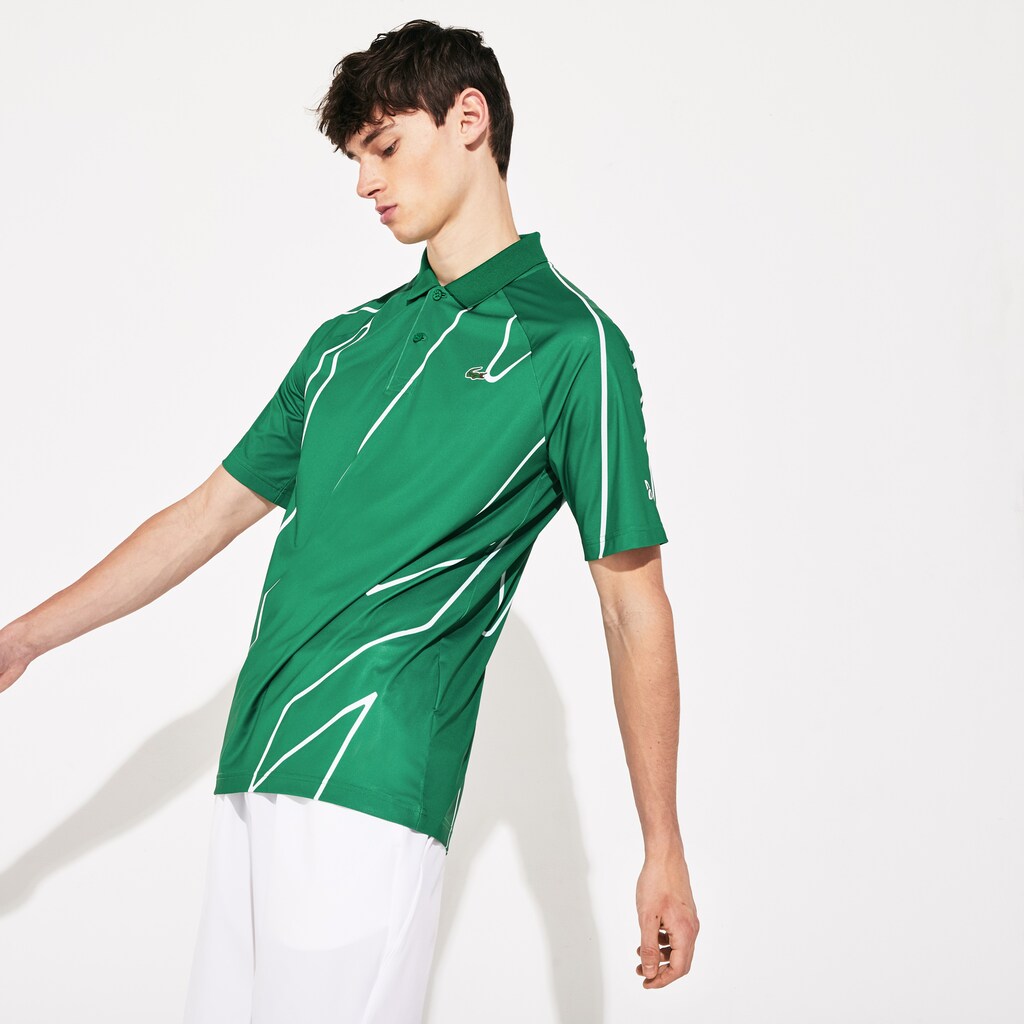 Men's SPORT Novak Djokovic Printed Breathable Polo Shirt / Lacoste