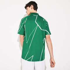 Men's SPORT Novak Djokovic Printed Breathable Polo Shirt / Lacoste