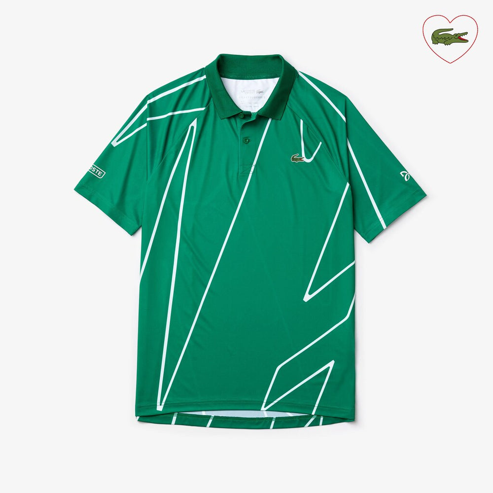 Men's SPORT Novak Djokovic Printed Breathable Polo Shirt / Lacoste
