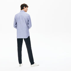 Men's Printed Cotton Poplin Shirt / Lacoste