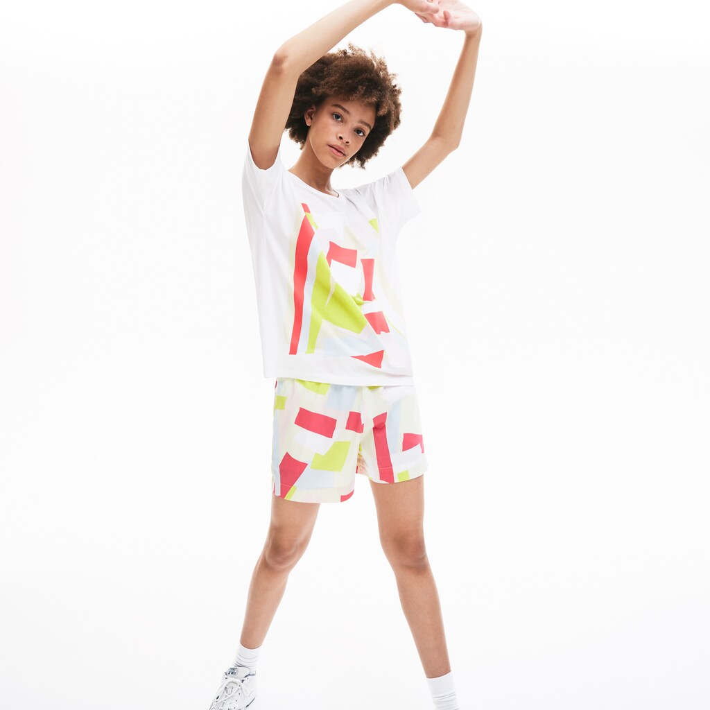 Women's Art-Print Cotton T-Shirt / Lacoste
