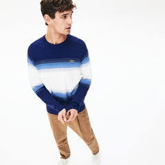 Men's Made In France Degraded Cotton Crew Neck Sweater / Lacoste