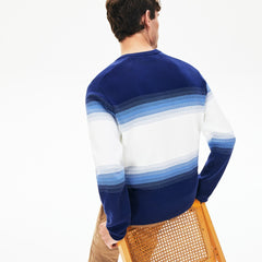 Men's Made In France Degraded Cotton Crew Neck Sweater / Lacoste
