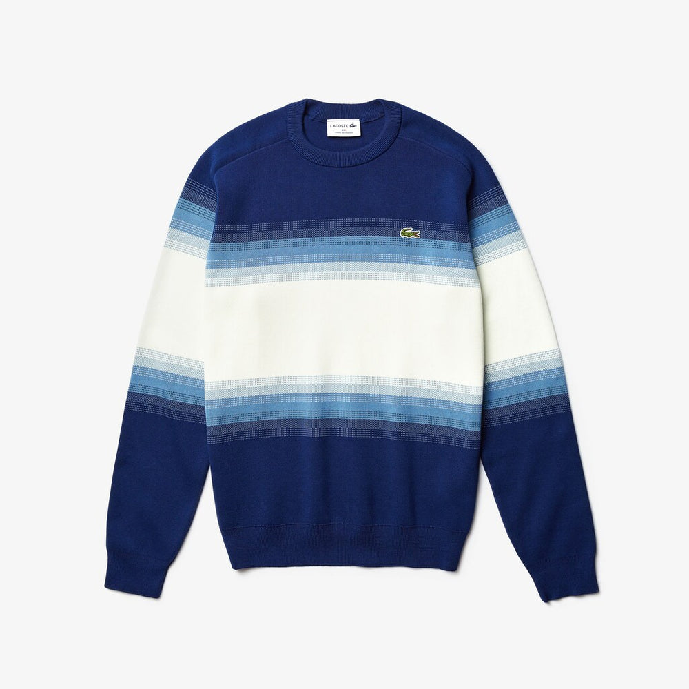 Men's Made In France Degraded Cotton Crew Neck Sweater / Lacoste