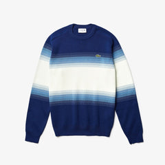Men's Made In France Degraded Cotton Crew Neck Sweater / Lacoste