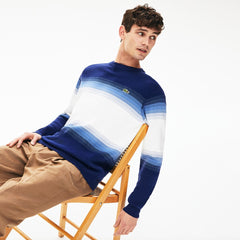 Men's Made In France Degraded Cotton Crew Neck Sweater / Lacoste