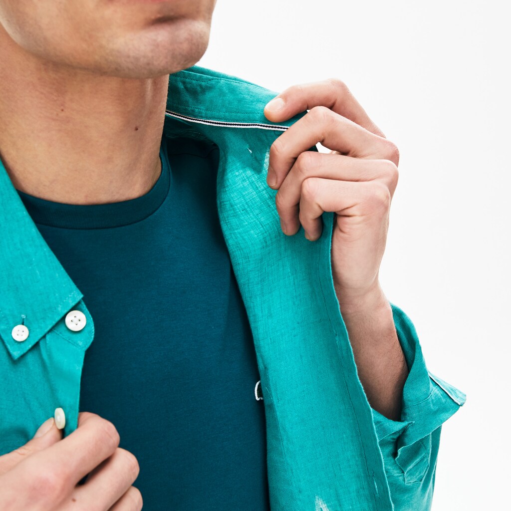 Men's Regular Fit Linen Shirt / Lacoste