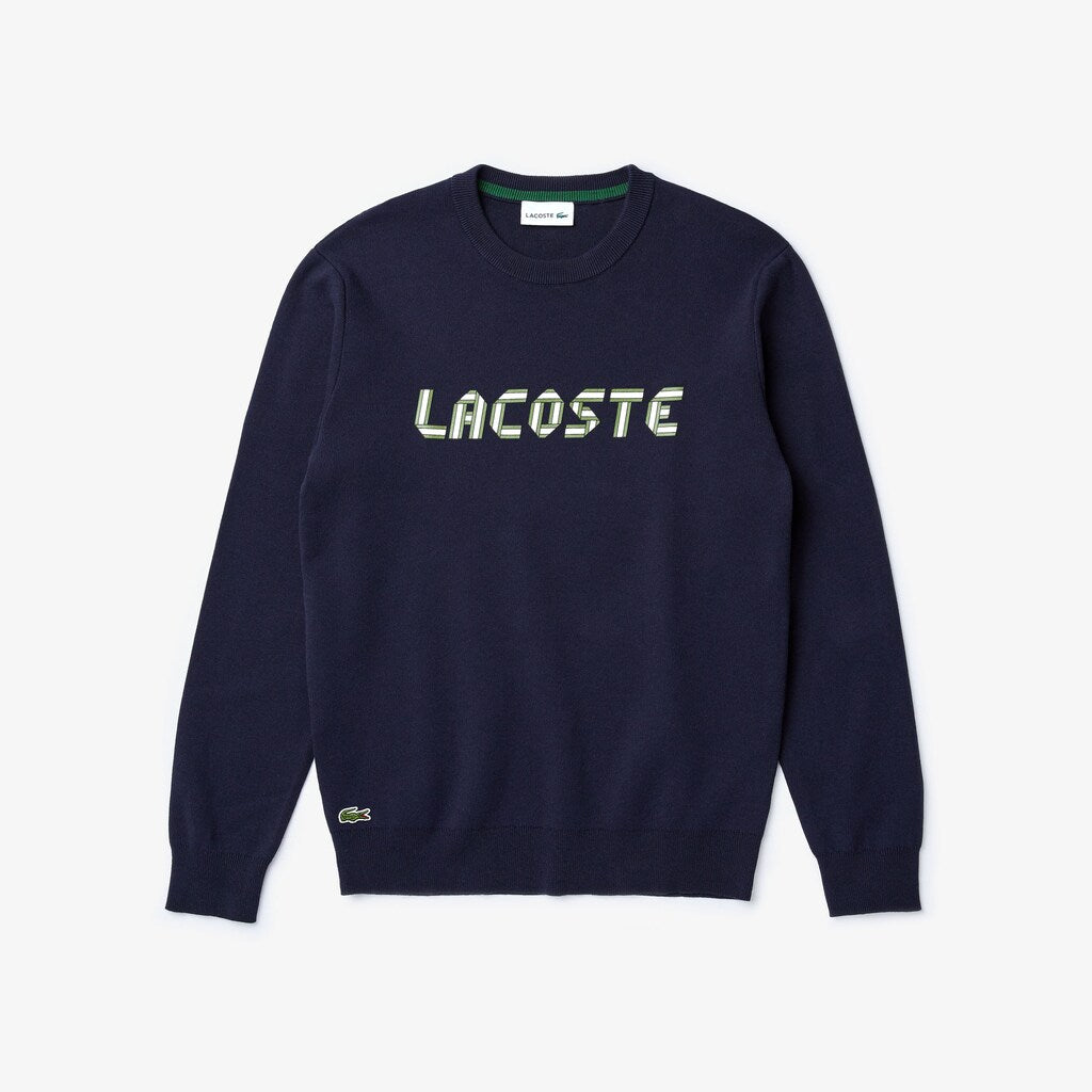 Men's Lettering Print Cotton Heritage Sweater / Lacoste