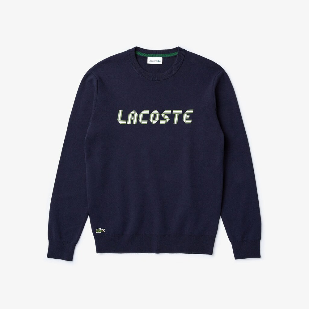 Men's Lettering Print Cotton Heritage Sweater / Lacoste