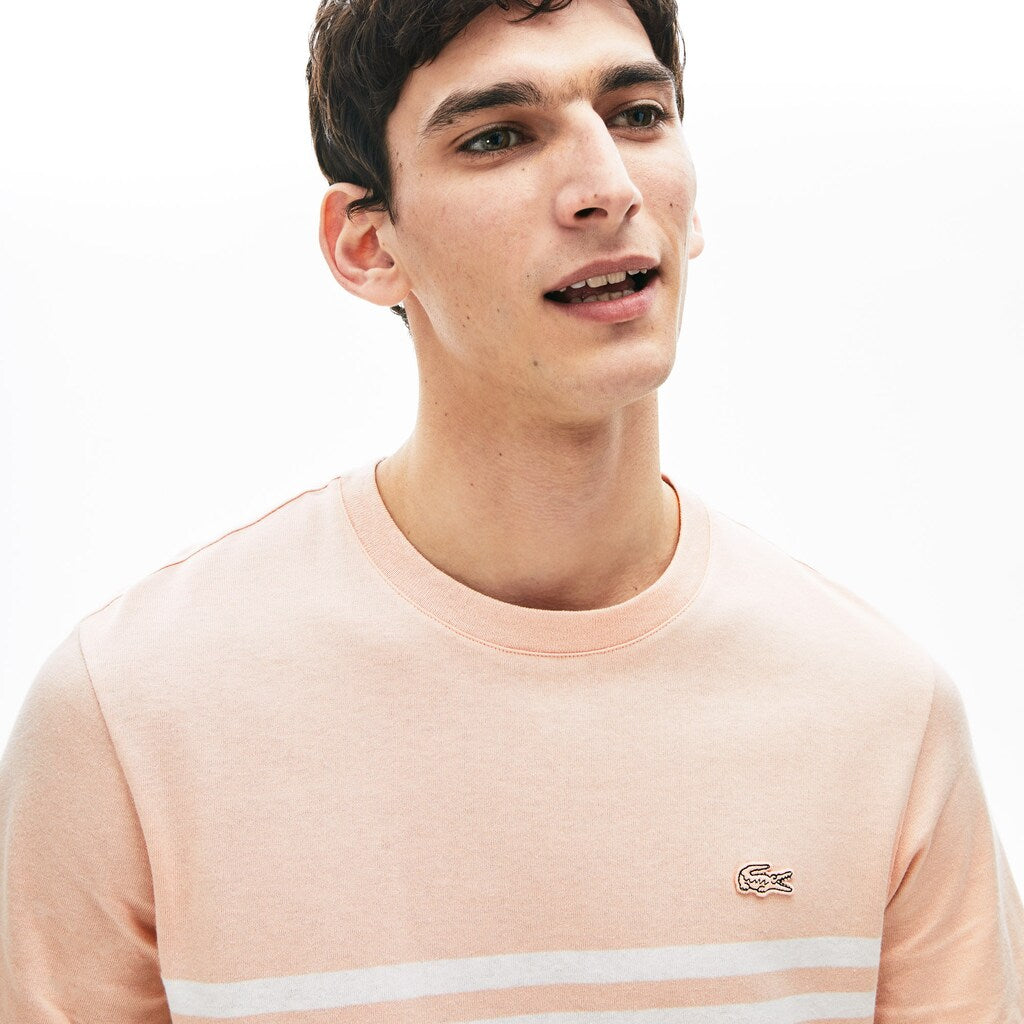 Men's Cotton-Linen Stripe T-shirt / Lacoste
