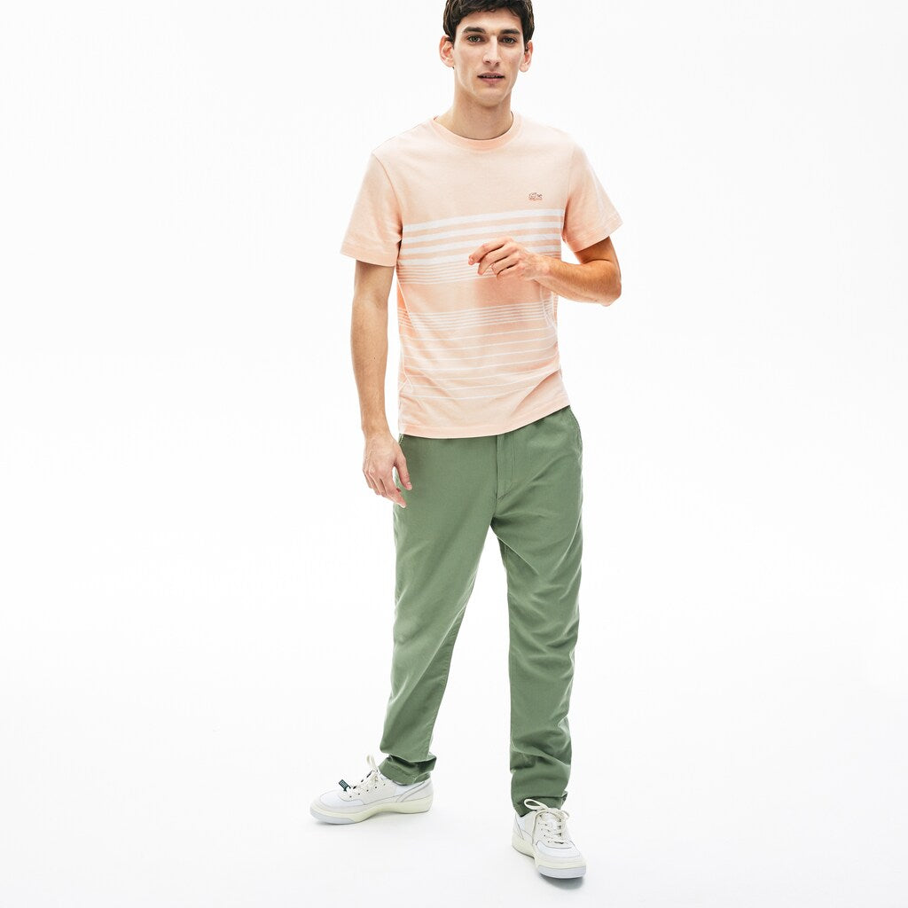 Men's Cotton-Linen Stripe T-shirt / Lacoste