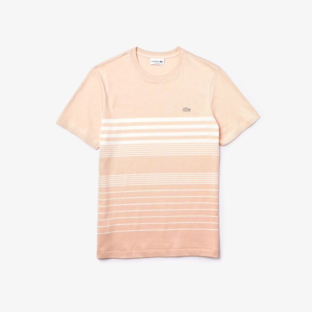 Men's Cotton-Linen Stripe T-shirt / Lacoste