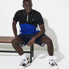 Men's SPORT Ultra-Dry Piqué Zip Tennis Polo Shirt / Lacoste