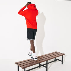 Men's SPORT Logo and Banded Stripe Hoodie / Lacoste