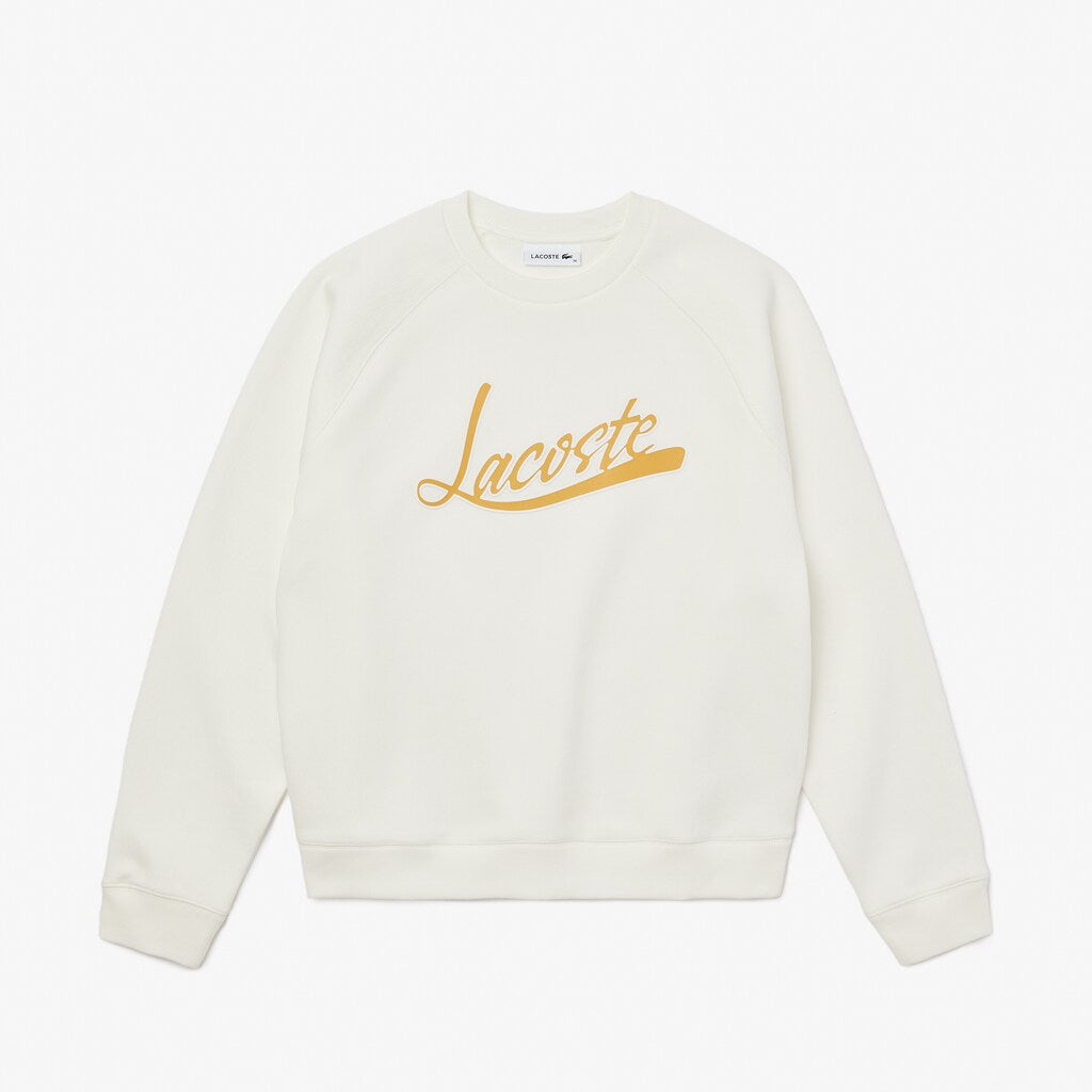 Women's Signature Print Crew Neck Sweatshirt / Lacoste