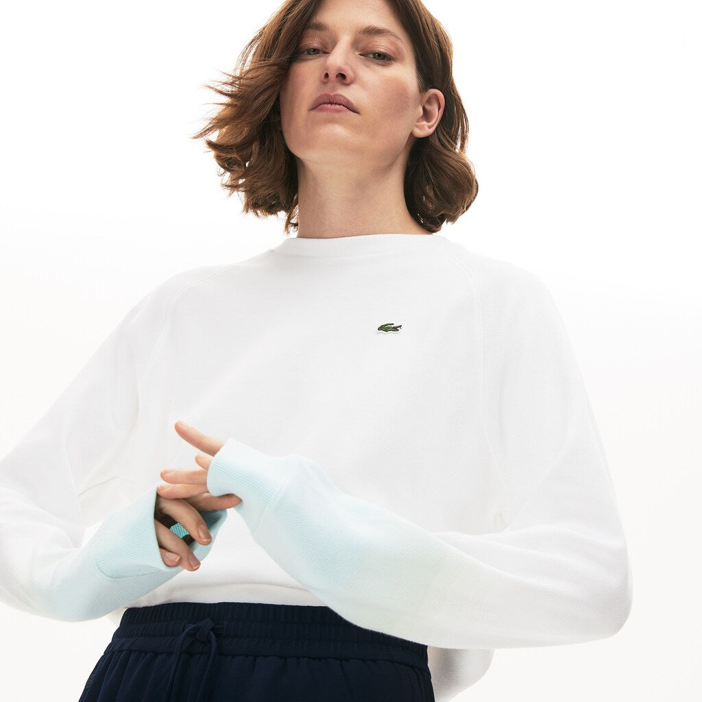 Women's Made in France Crew Neck Organic Cotton Sweatshirt / Lacoste