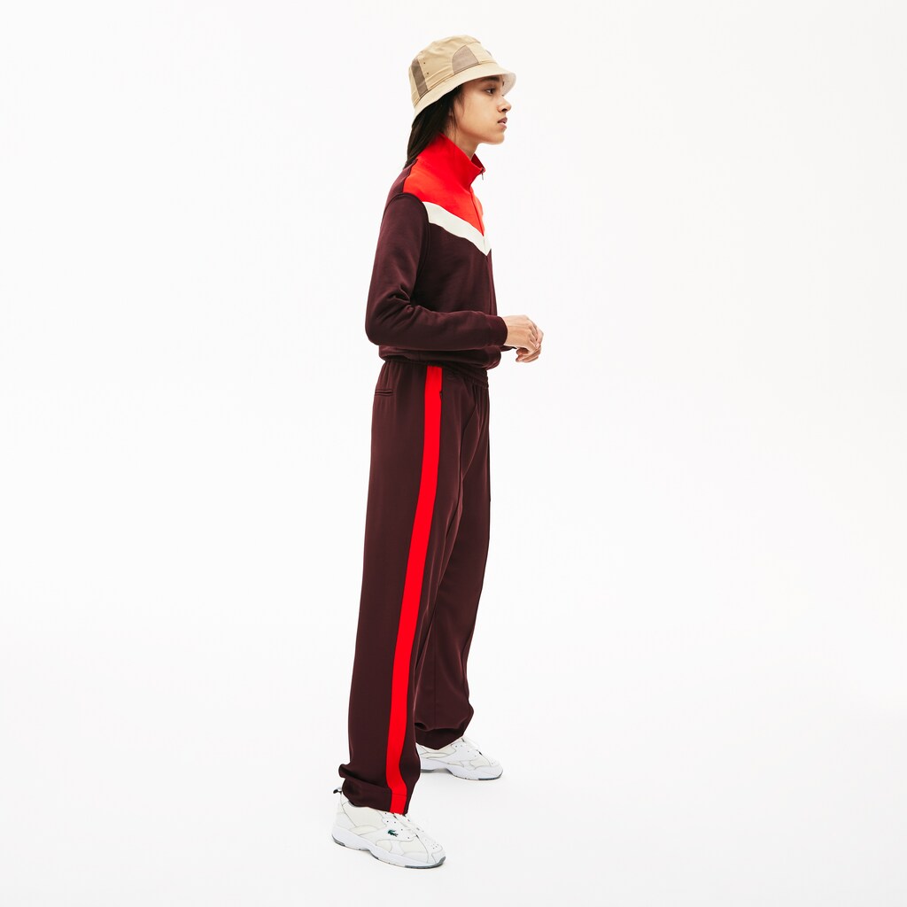 Women's Color-Block Fleece Zip Up Sweatshirt / Lacoste