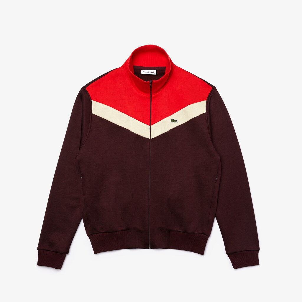 Women's Color-Block Fleece Zip Up Sweatshirt / Lacoste