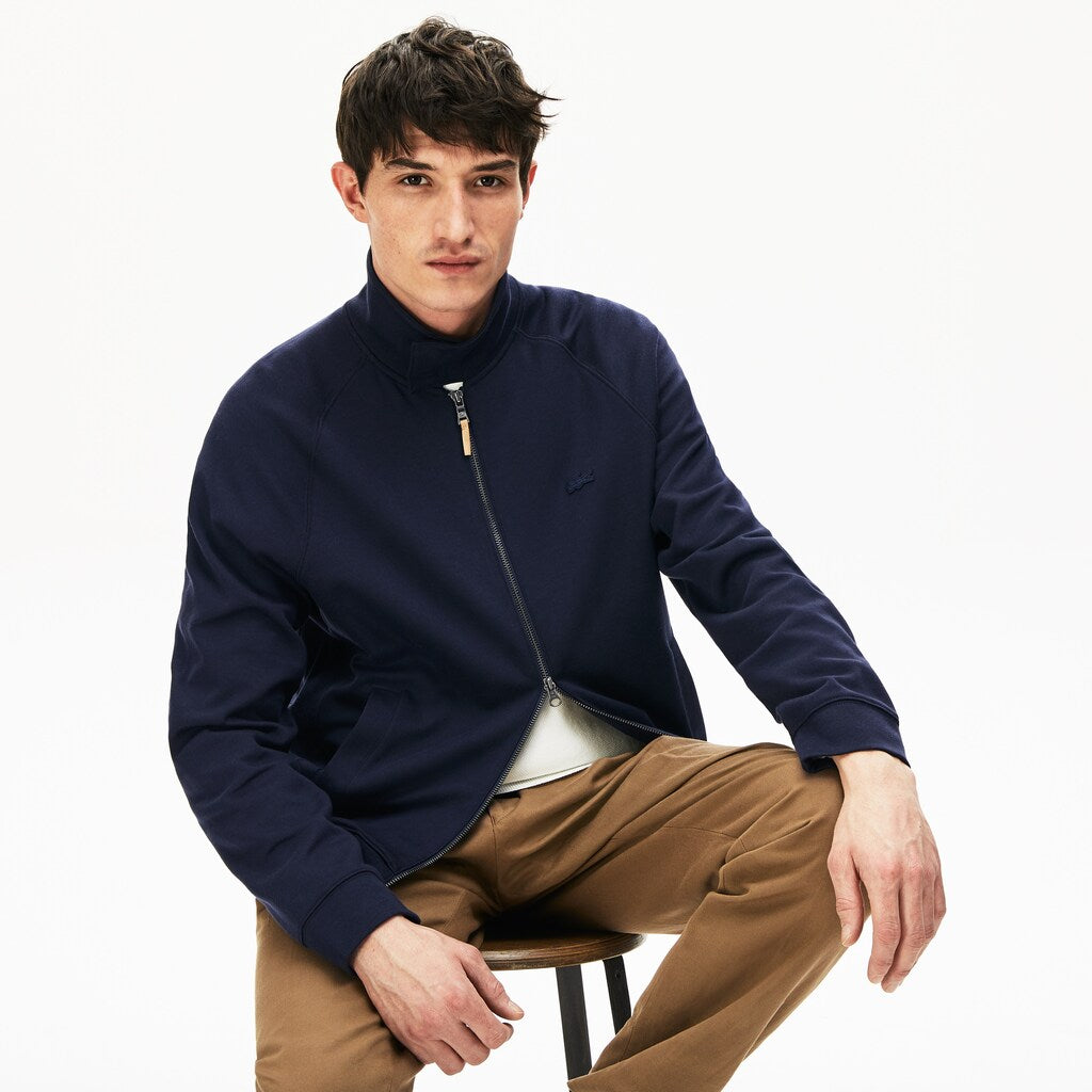 Men's Zippered Solid Sweatshirt / Lacoste