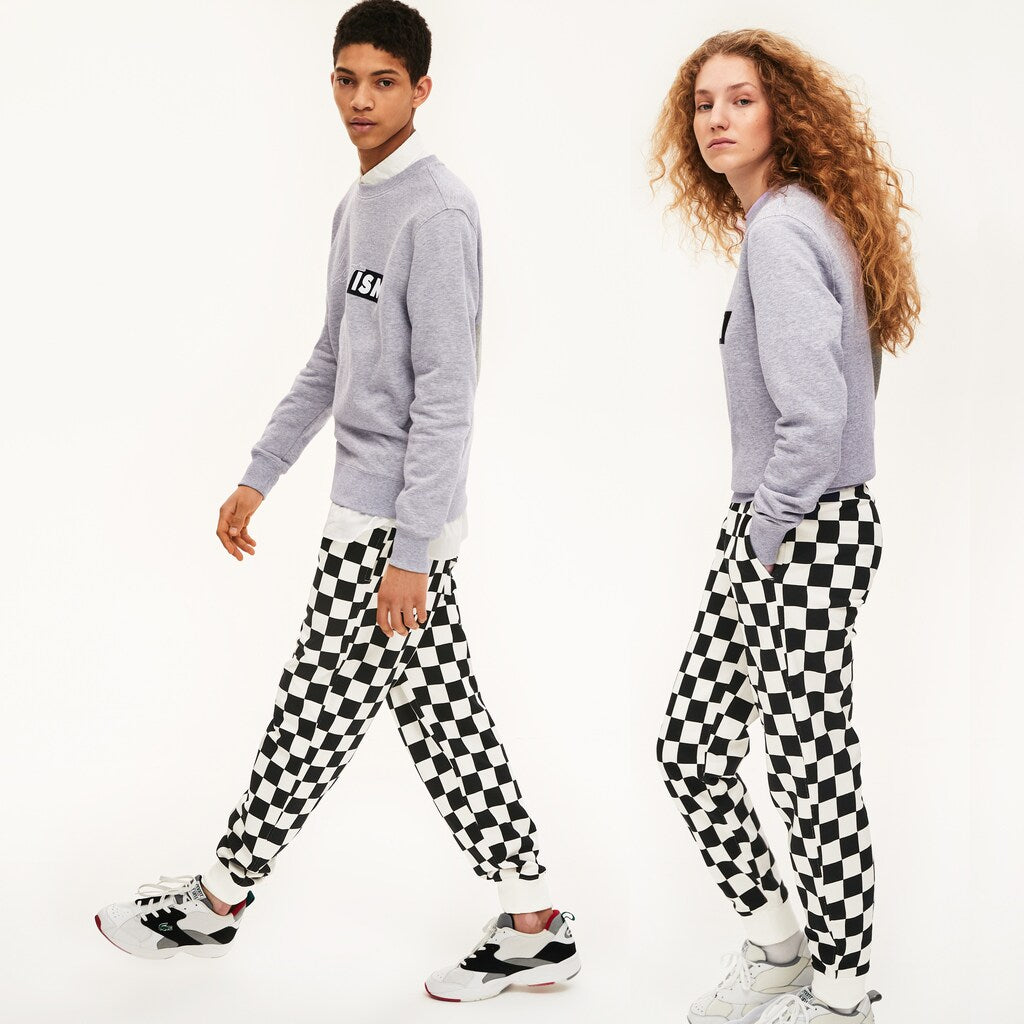 Unisex LIVE Check Fleece Tracksuit Pants / Lacoste