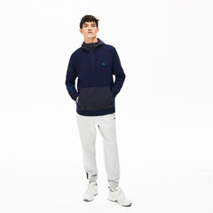Men's Hooded Color-Block Zip Up Sweatshirt / Lacoste