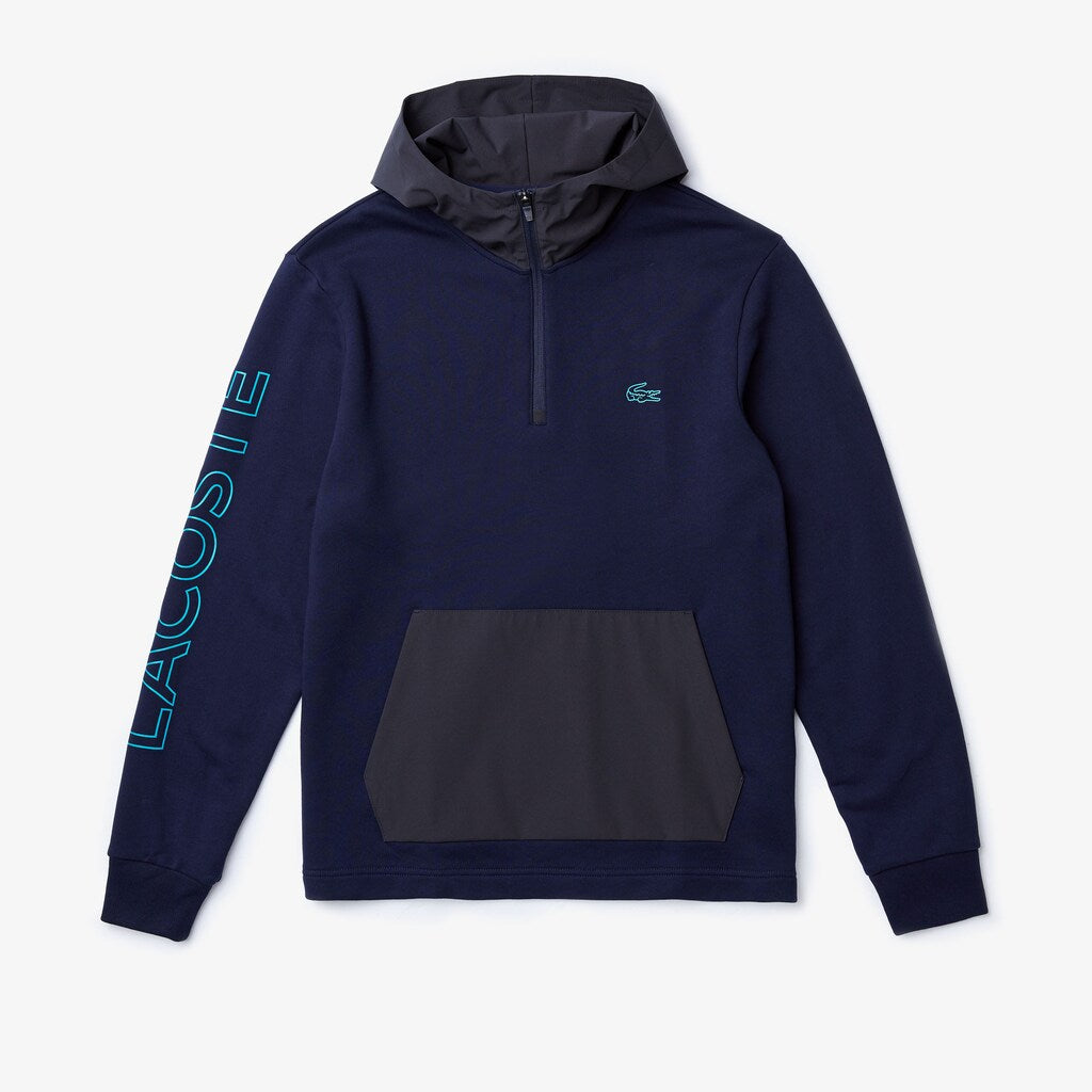 Men's Hooded Color-Block Zip Up Sweatshirt / Lacoste